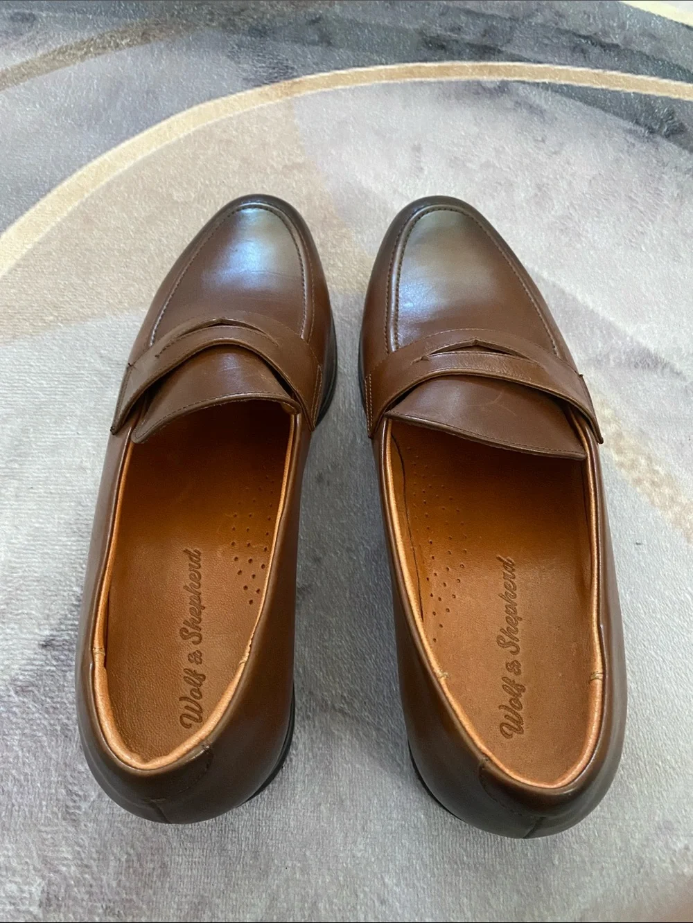 Wolf & Shepherd leather upper loafer men’s size 12.5